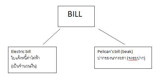 ความหมายของBill