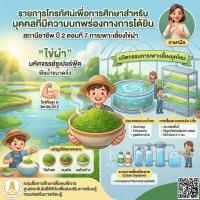  รายการสถานีอาชีพ ปี 2 ตอนที่ 7 การเพาะเลี้ยงไข่ผำ (มีภาษามือ)